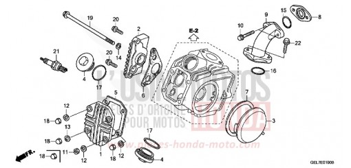 CYLINDER HEAD COVER CRF50FH de 2017